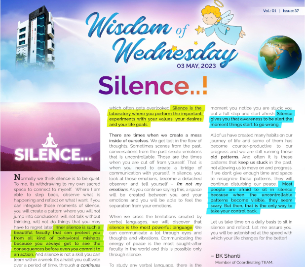 Silence..!