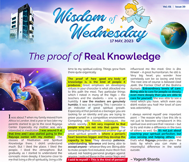The proof of Real Knowledge